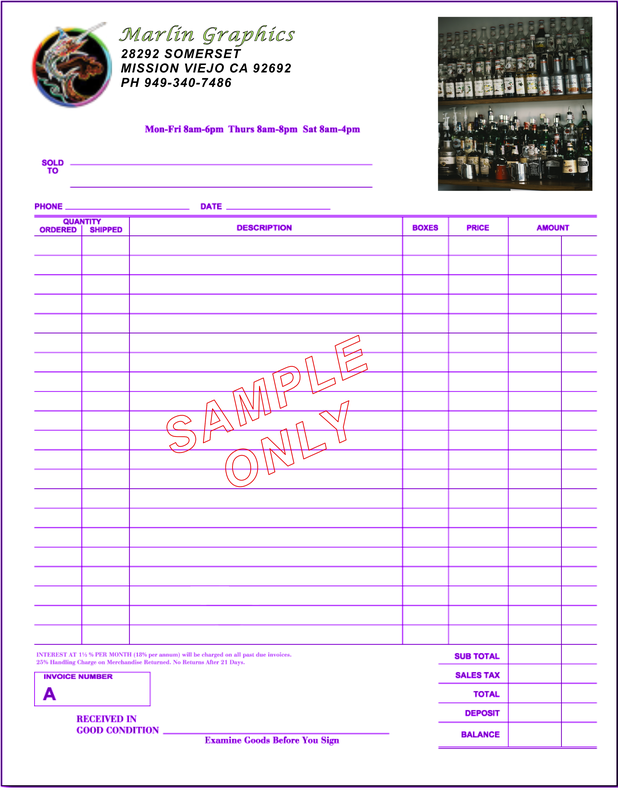 Purple cut-sheet single with liquor photo